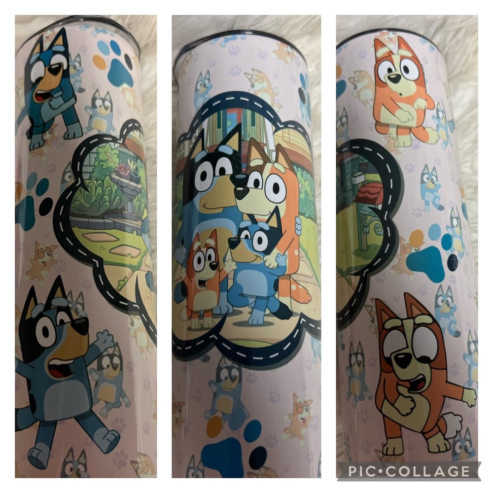 Brand-new 20 ounce metal Tumblr Bluey